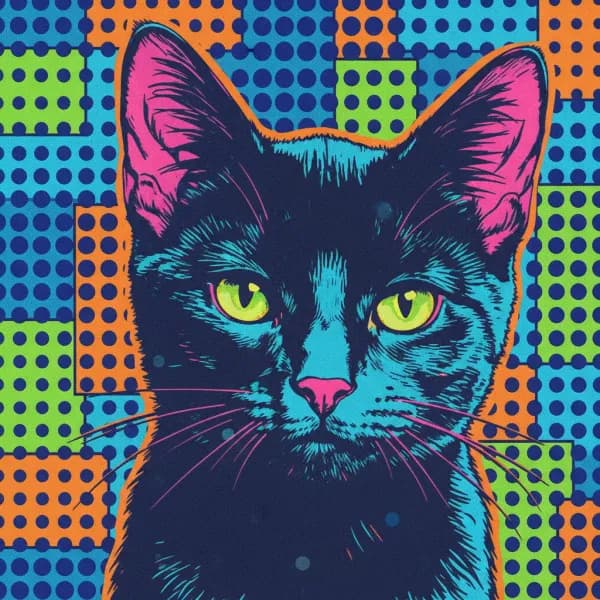 Pop Art cat